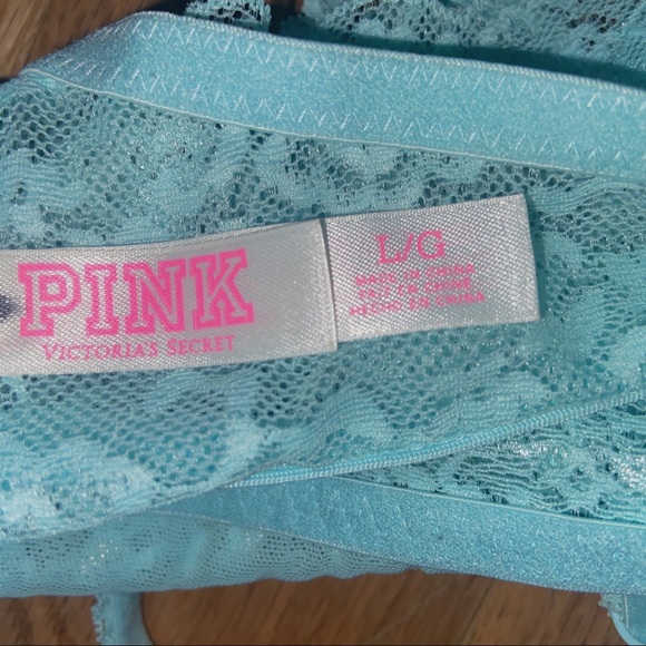 NEW Victoria’s Secret PINK! Blue Lace Bralette - Picture 4 of 4